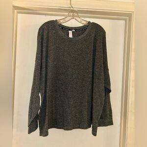 Gray Long Sleeve Sleep Top